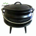 Wax finished Mini Cast Iron Potjie Pot